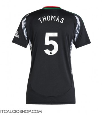 Arsenal Thomas Partey #5 Seconda Maglia Femmina 2024-25 Manica Corta
